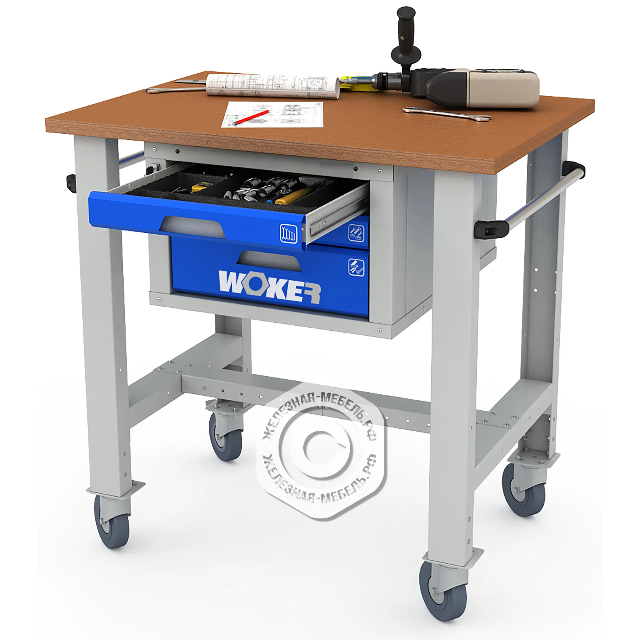 Стол рабочий мобильный WOKER PRO 03.1000