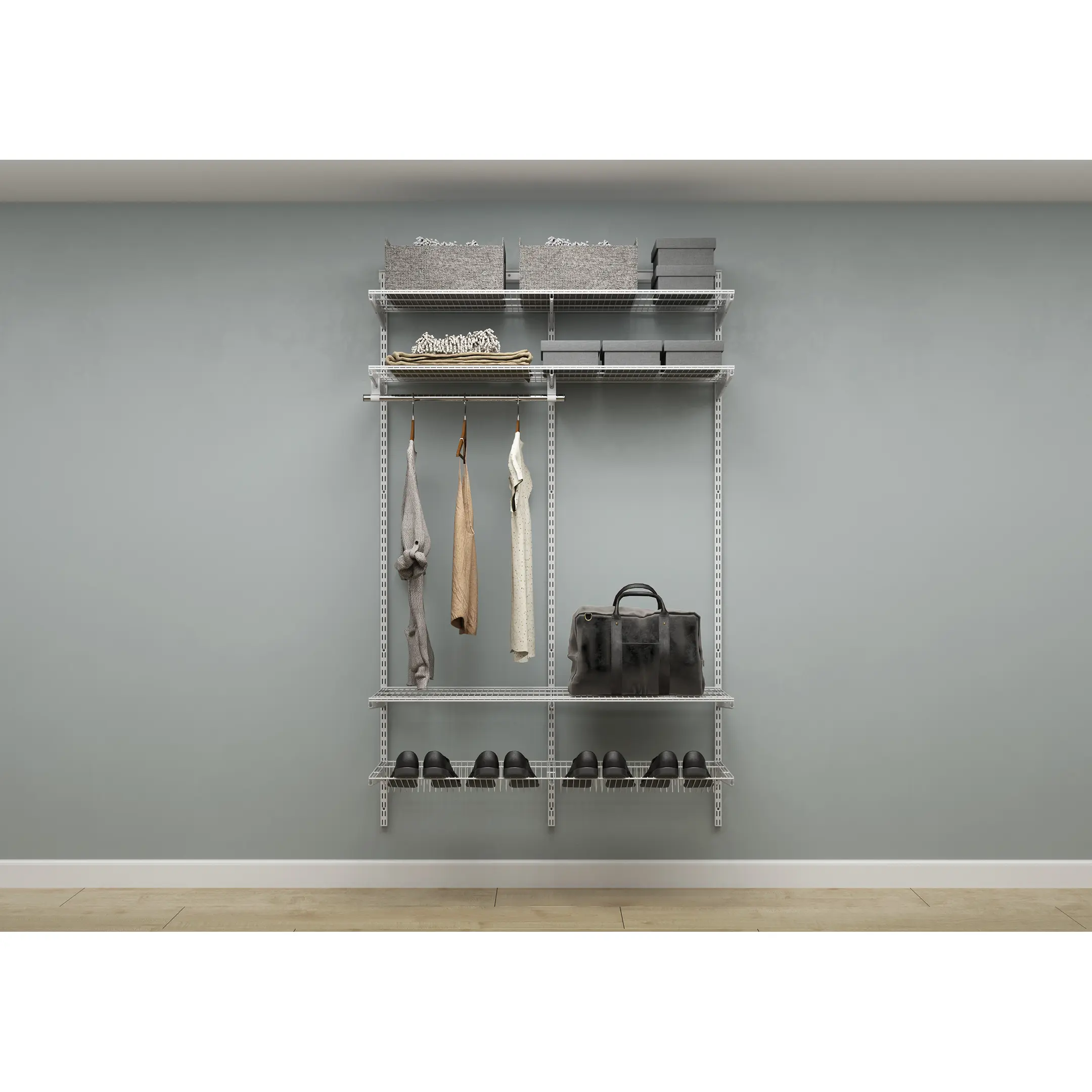 Гардеробная система ПРАКТИК Home Прихожая Medium 9 белая
