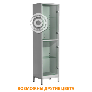 Шкаф для лабораторной посуды ШМпЛП-3 (корпус металл серый)