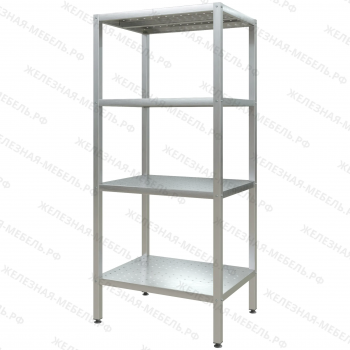 Стеллаж полочный СПЛп &laquo;Profi Inox&raquo; 1800х800х600 (полка перфорация 4 шт.)
