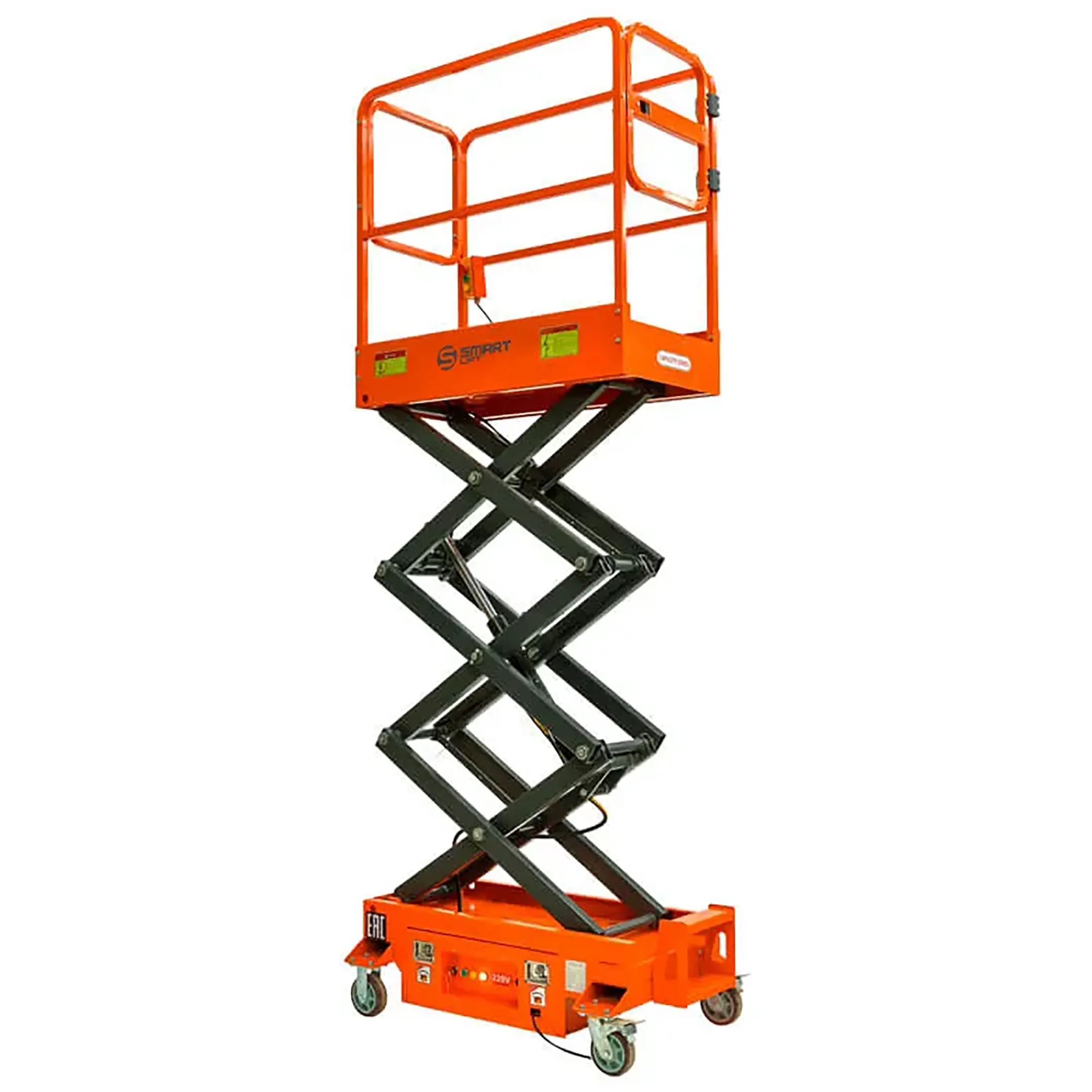 Подъемник ножничный несамоходный SJY-0.3-3.9 (220В, 300 кг, 3,9 м) СМАРТЛИФТ (SMARTLIFT)
