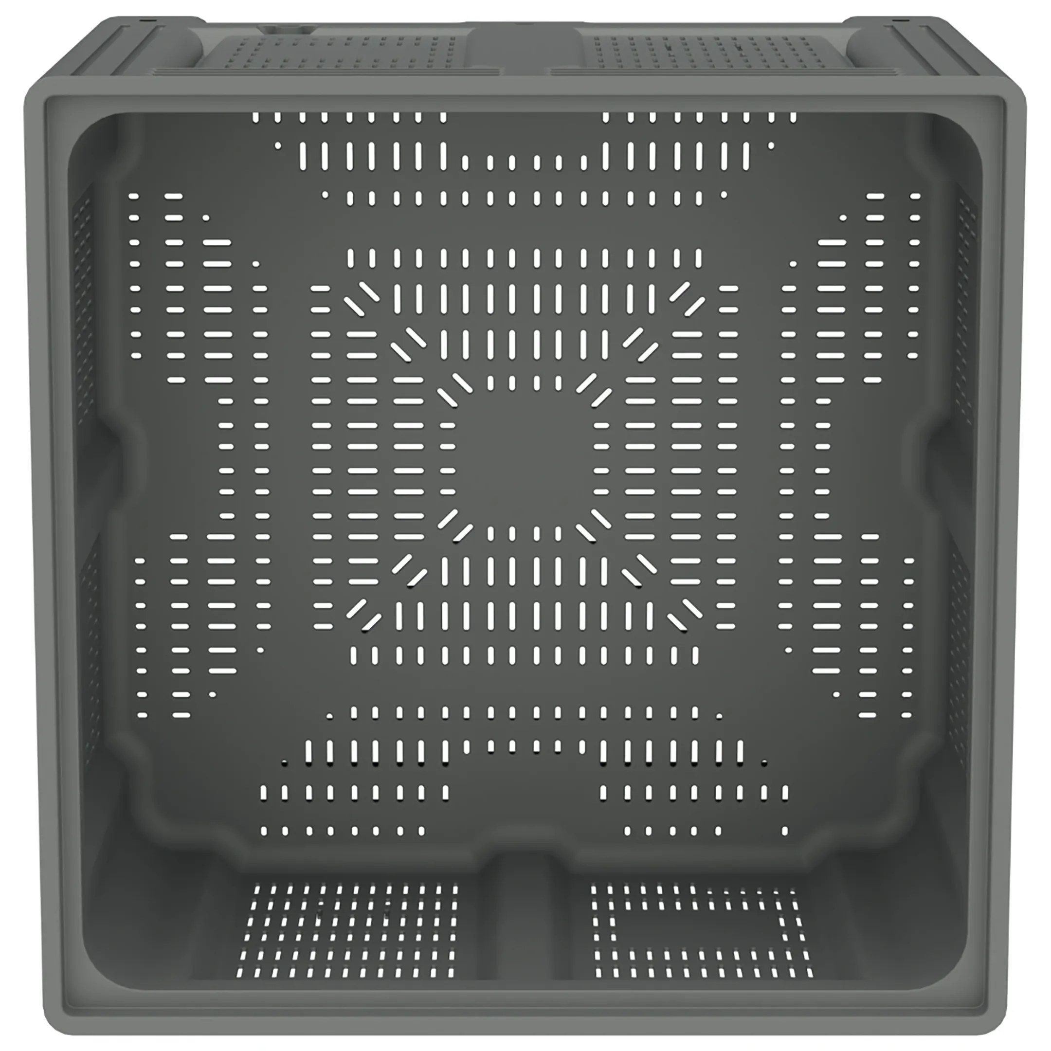 Пластиковый контейнер IBOX 1130x1130x760 (перфорир., на ножках) арт. 11.604B.92.РЕ.С10, без крышки