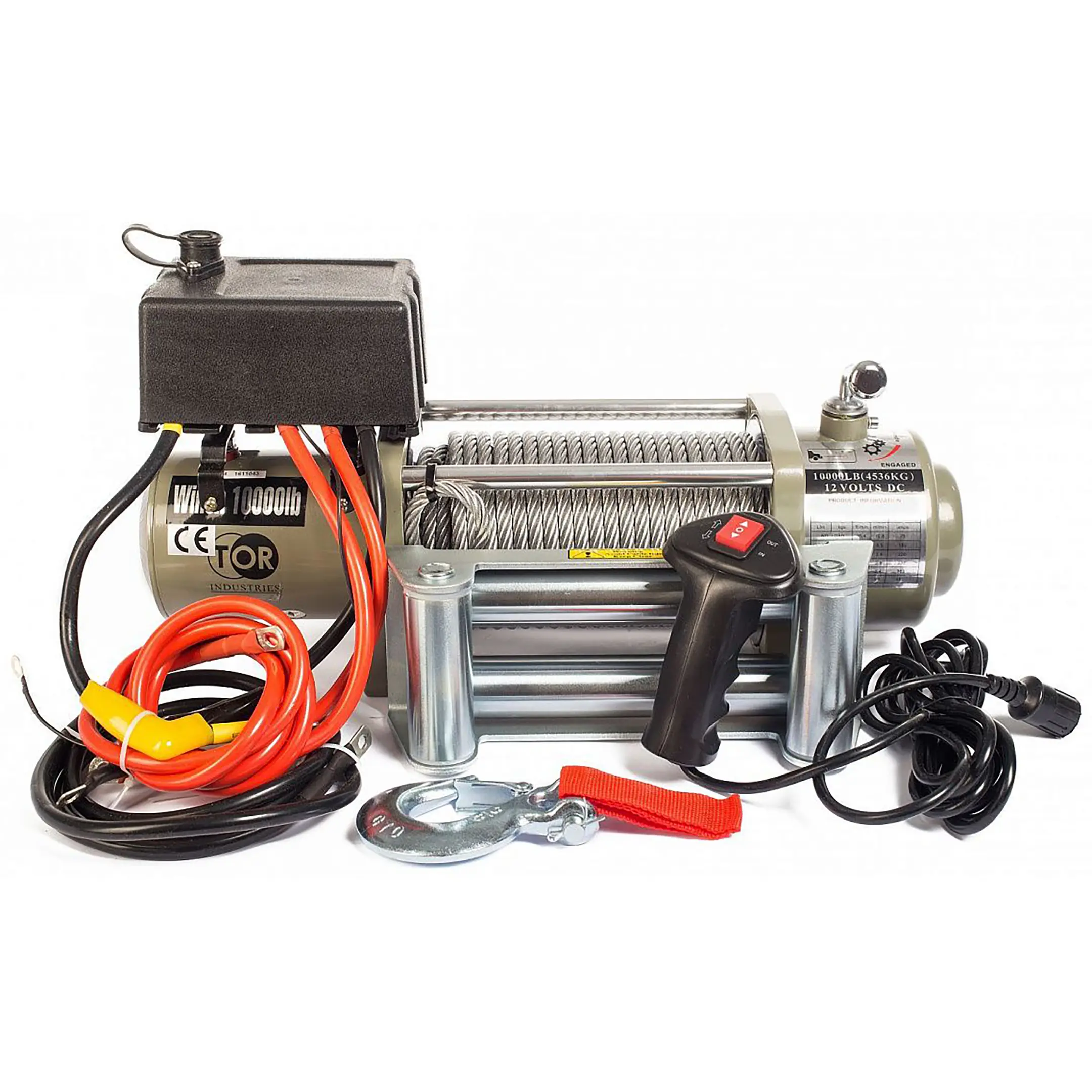 Лебедка автомобильная TOR ЛА S12000 г/п 5443 кг 28 м 24V