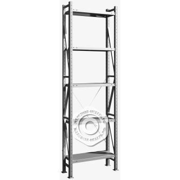 Стеллаж MS U 2500х700х300 (5 полок, нагрузка на полку 200 кг)