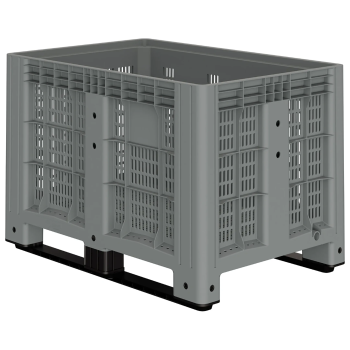 Пластиковый контейнер IBOX 1200х800 (перфорированный, на полозьях) арт. 11.602.92.РЕ.С9, без крышки
