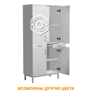 Шкаф для химических реактивов ШХР (корпус ЛДСП серый, каркас серый)