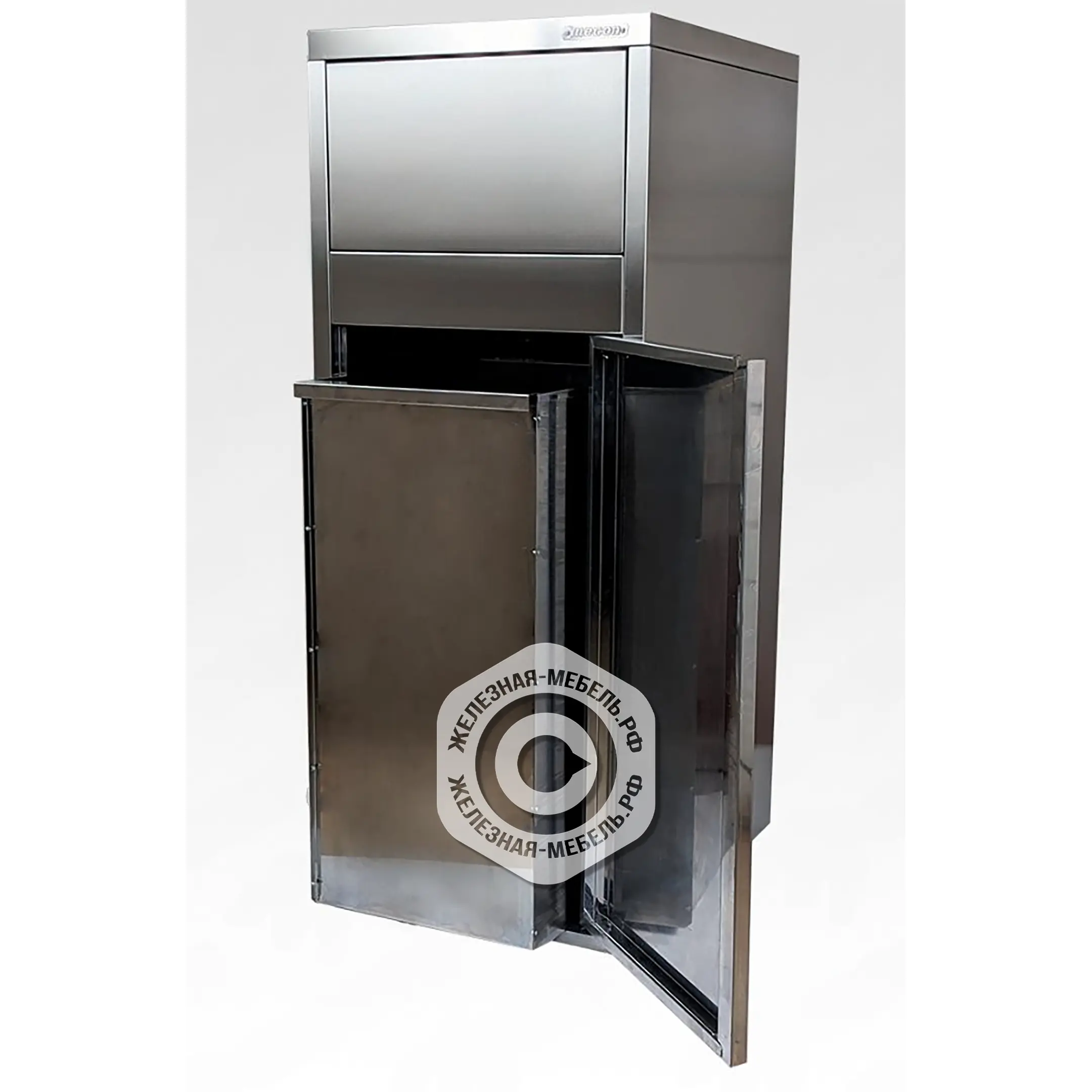 Бак тумбы-урны для фудкорта ТДФр 750х360х525 &laquo;Retail&raquo;, цинк