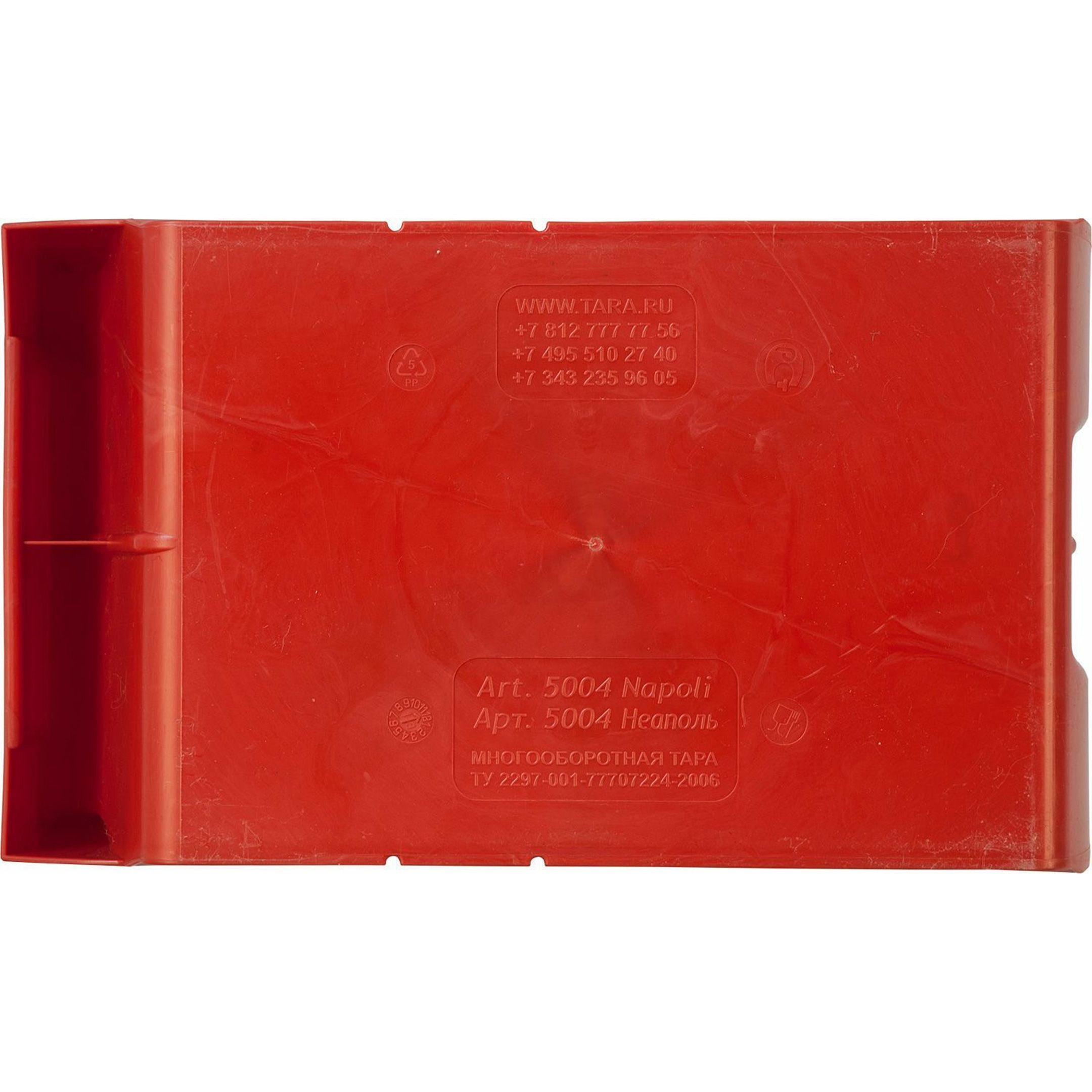 Пластиковый ящик для склада 200х230х400 (Арт.5004) (Красный)
