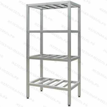 Стеллаж полочный СПЛп &laquo;Profi Inox&raquo; 1600х800х500 (полка-решетка 4 шт.)