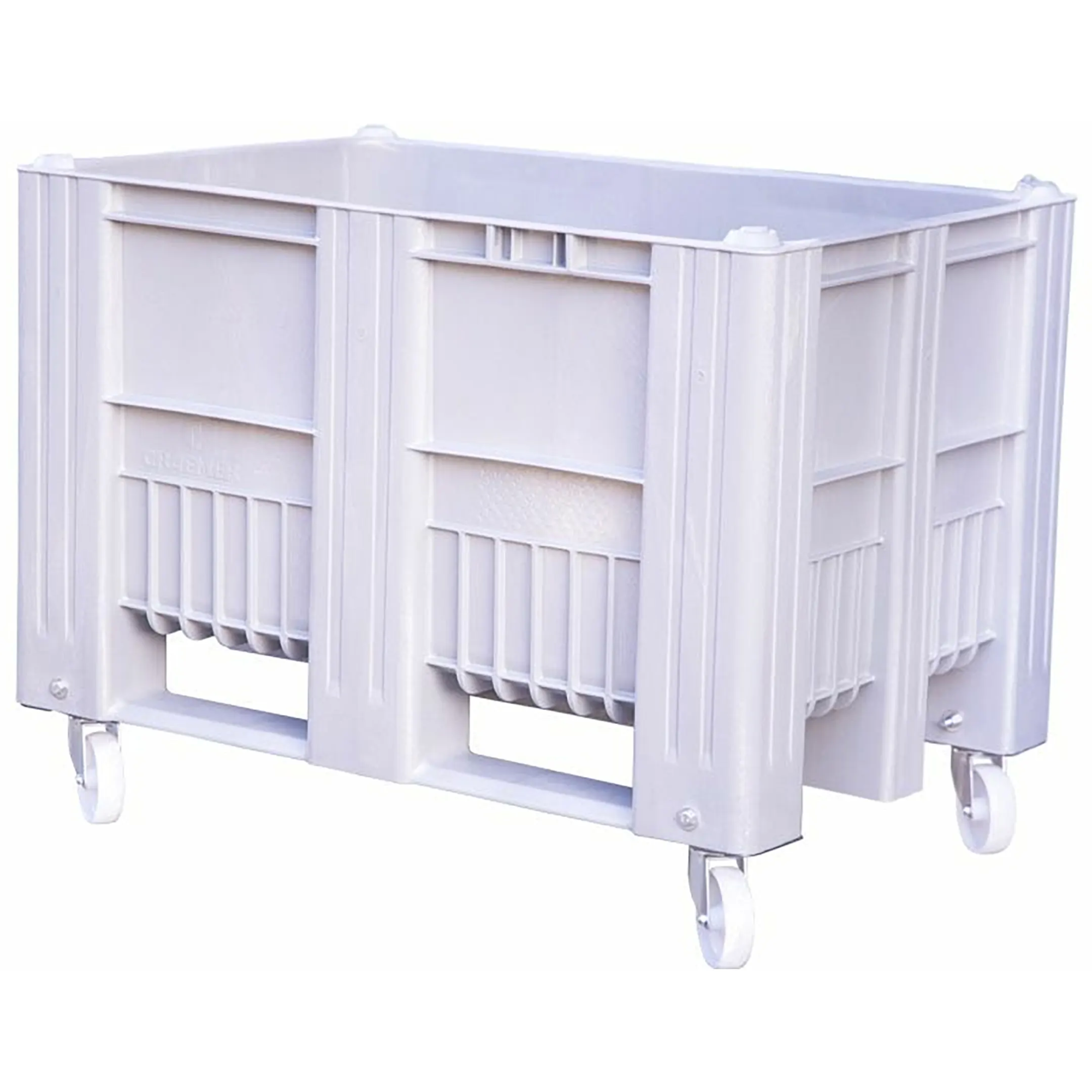 Контейнер 1200х800х900 сплошной на колёсах арт. C-Box 1208 SW (900), без крышки (Серый)
