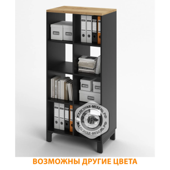 Шкаф картотечный СК-22&nbsp;(ЛДСП дуб вотан, черный, каркас черный)