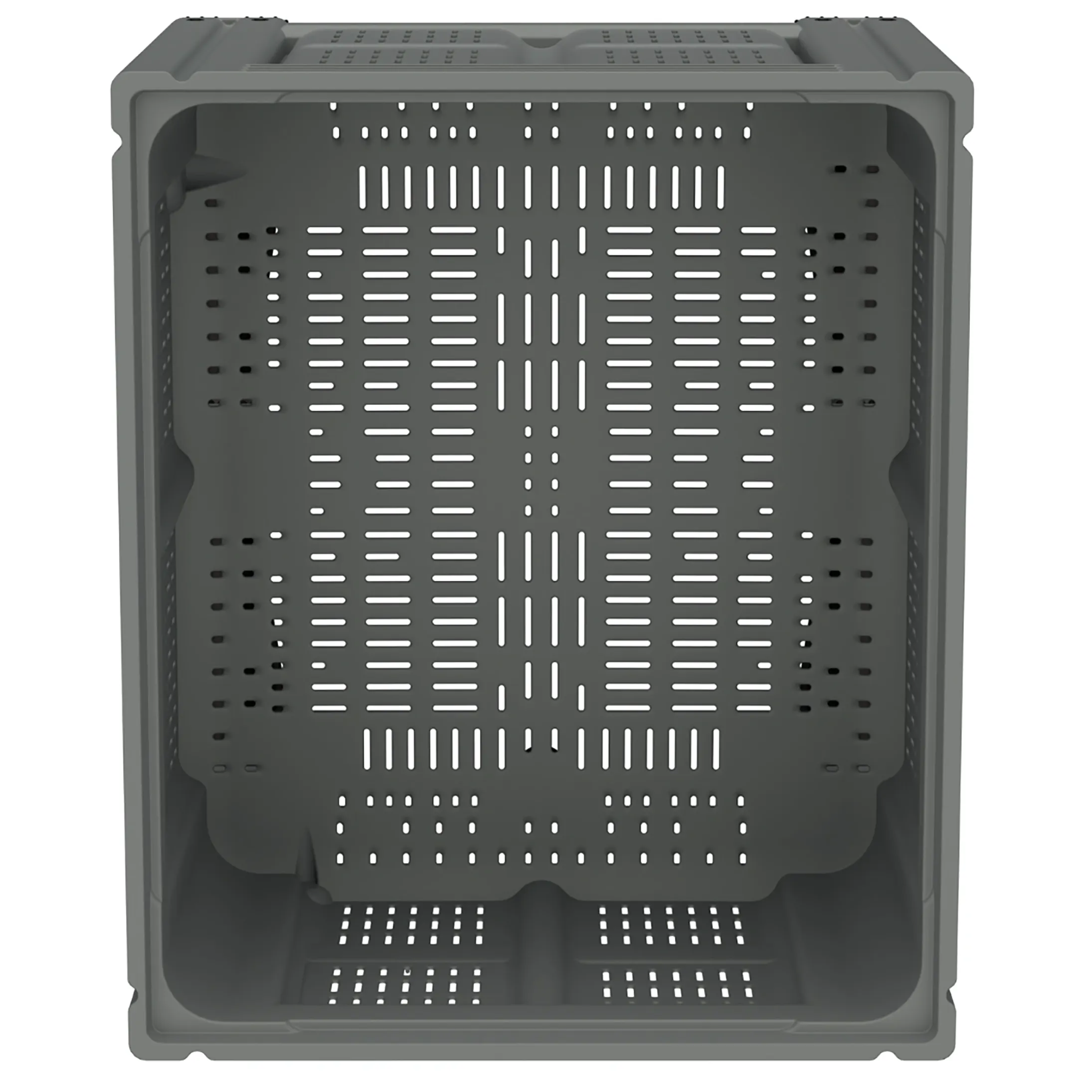 Пластиковый контейнер IBOX 1200х1000 (перфорированный, на полозьях) арт. 11.603.92.РЕ.С9, без крышки