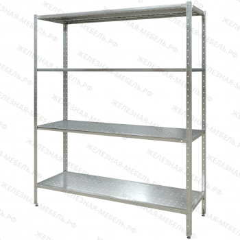 Стеллаж полочный СПЛн &laquo;Norma Inox&raquo; 1800х1500х500 (полка перфорация 4 шт.)
