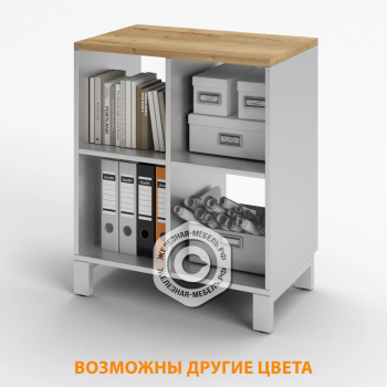 Шкаф картотечный СК-20 (ЛДСП дуб вотан, серый, каркас серый)