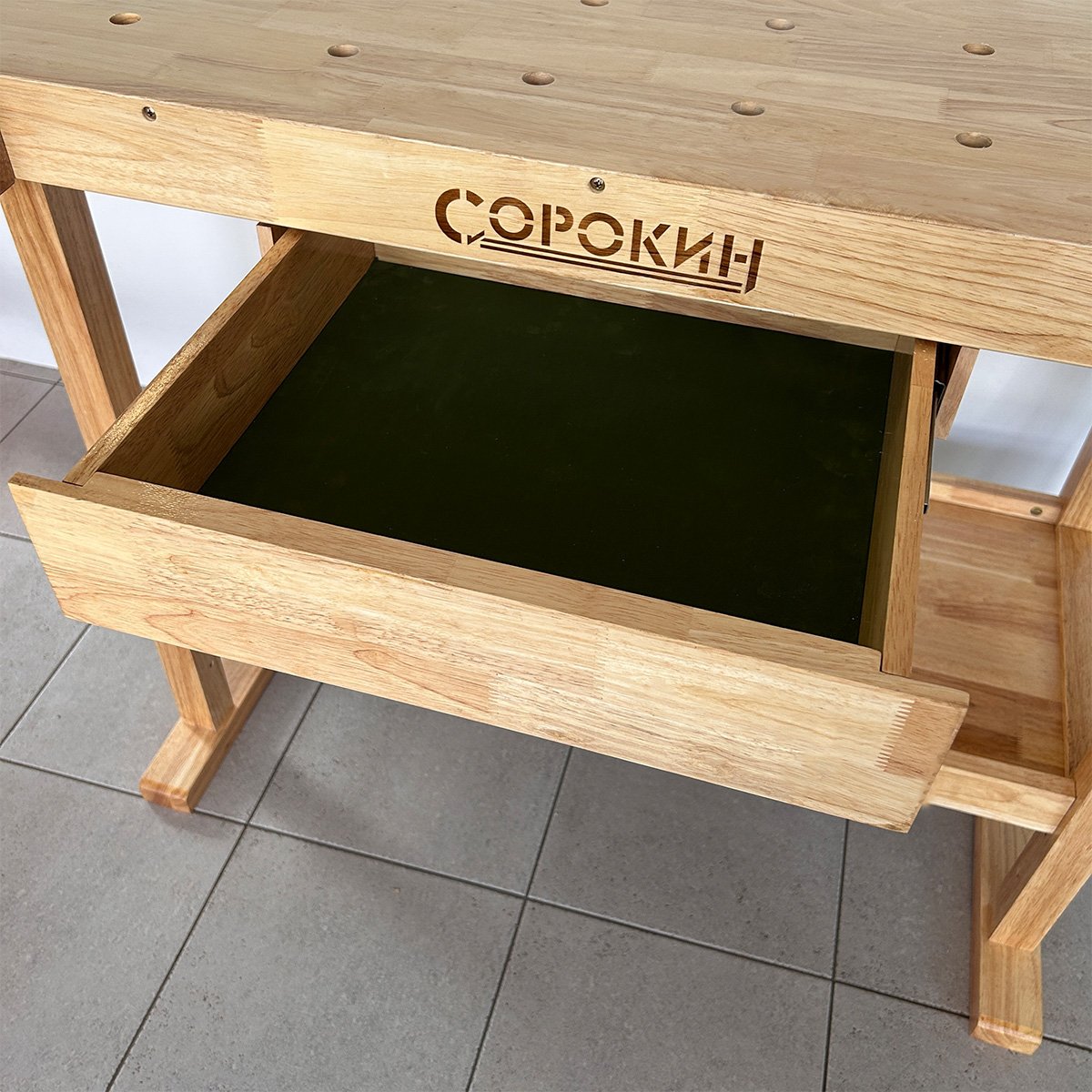 Верстак столярный L с 1 ящиком
