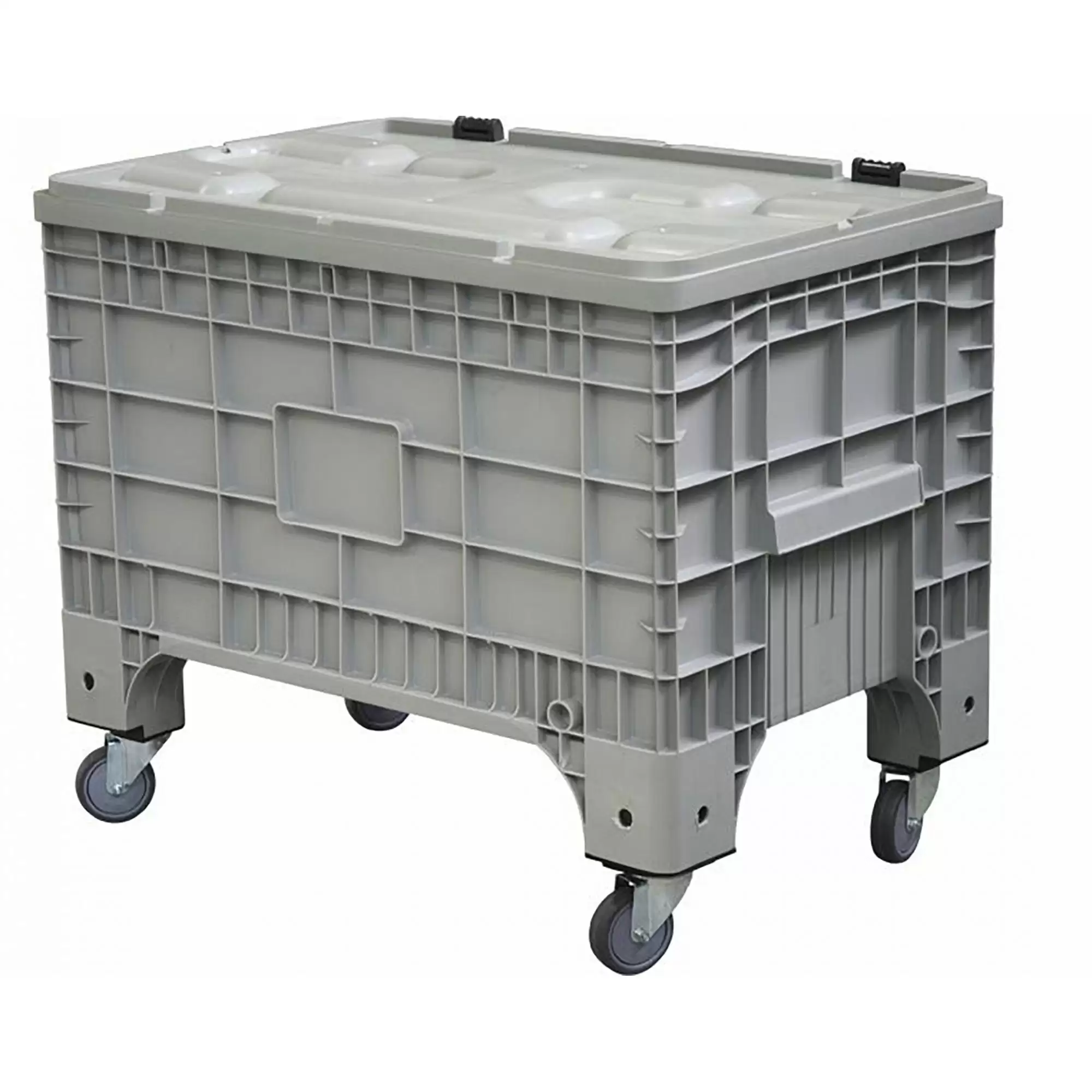 Big Box п/э 1017х636х793 на колёсах, с крышкой, на петлях