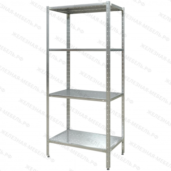 Стеллаж полочный СПЛн &laquo;Norma Inox&raquo; 1800х800х500 (полка перфорация 4 шт.)