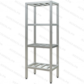 Стеллаж полочный СПЛп &laquo;Profi Inox&raquo; 1600х600х400 (полка-решетка 4 шт.)