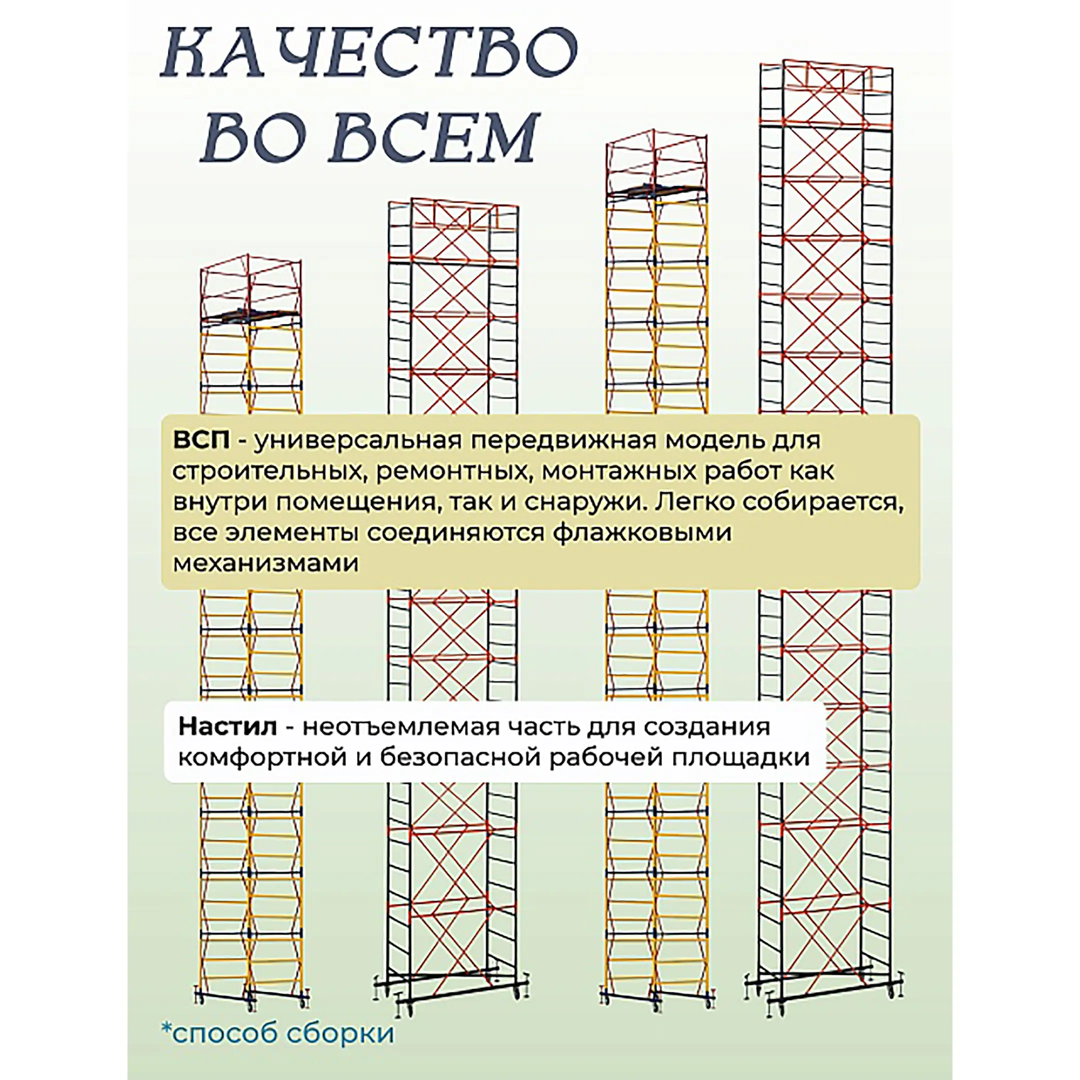 Настил вышки-туры ВСПР-250/2,0 узкий