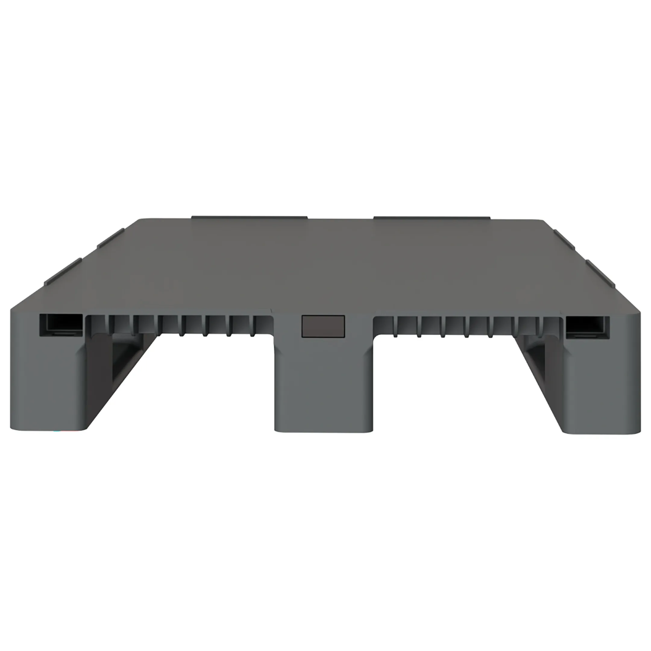 Стеллажный сплошной поддон на 3 полозьях усиленный 1 трубой 1200x800x150 арт. 02.117F.91.PEF.S.T106