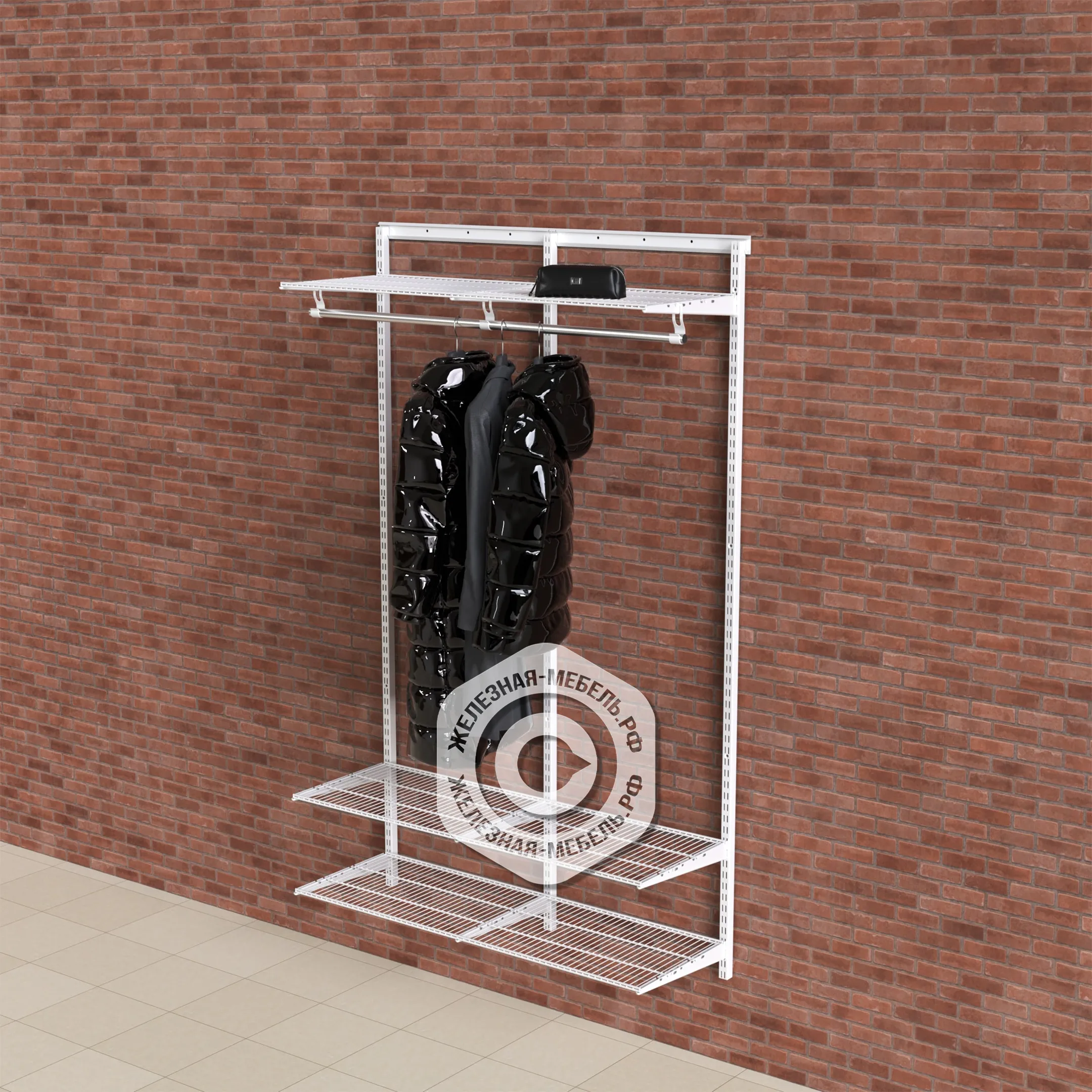 Гардеробная система ПРАКТИК Home Прихожая Medium 8 белая