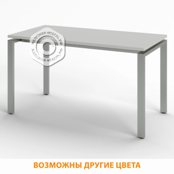 Стол рабочий СрТ-20 (тип 1) (1400х800х750) (столешница ЛДСП серый, каркас серый)