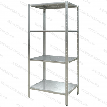 Стеллаж полочный СПЛн &laquo;Norma Inox&raquo; 1800х800х600 (полка перфорация 4 шт.)