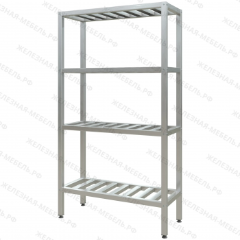 Стеллаж полочный СПЛп &laquo;Profi Inox&raquo; 1800х1000х400 (полка-решетка 4 шт.)