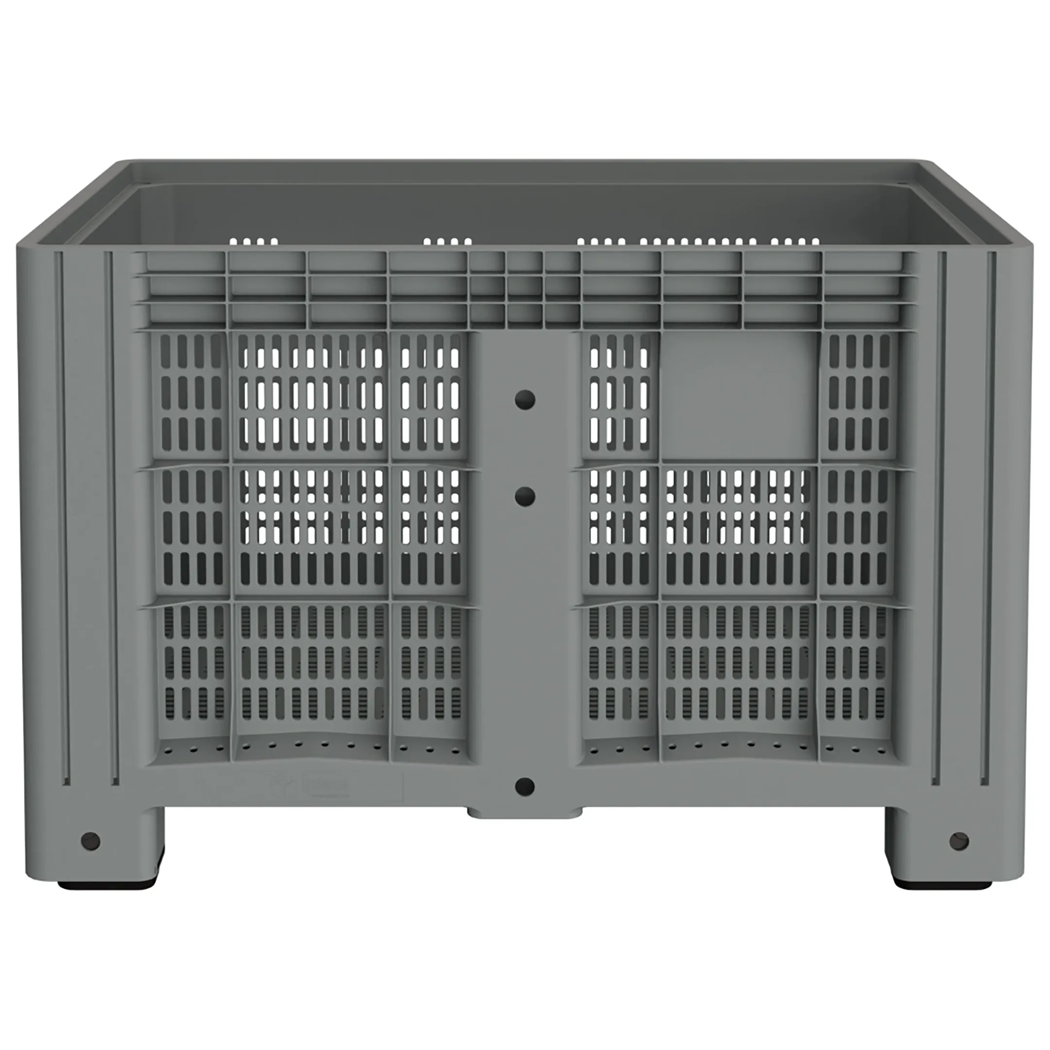 Пластиковый контейнер IBOX 1200х800 (перфорированный, на ножках) арт. 11.602.92.РЕ.С10, без крышки