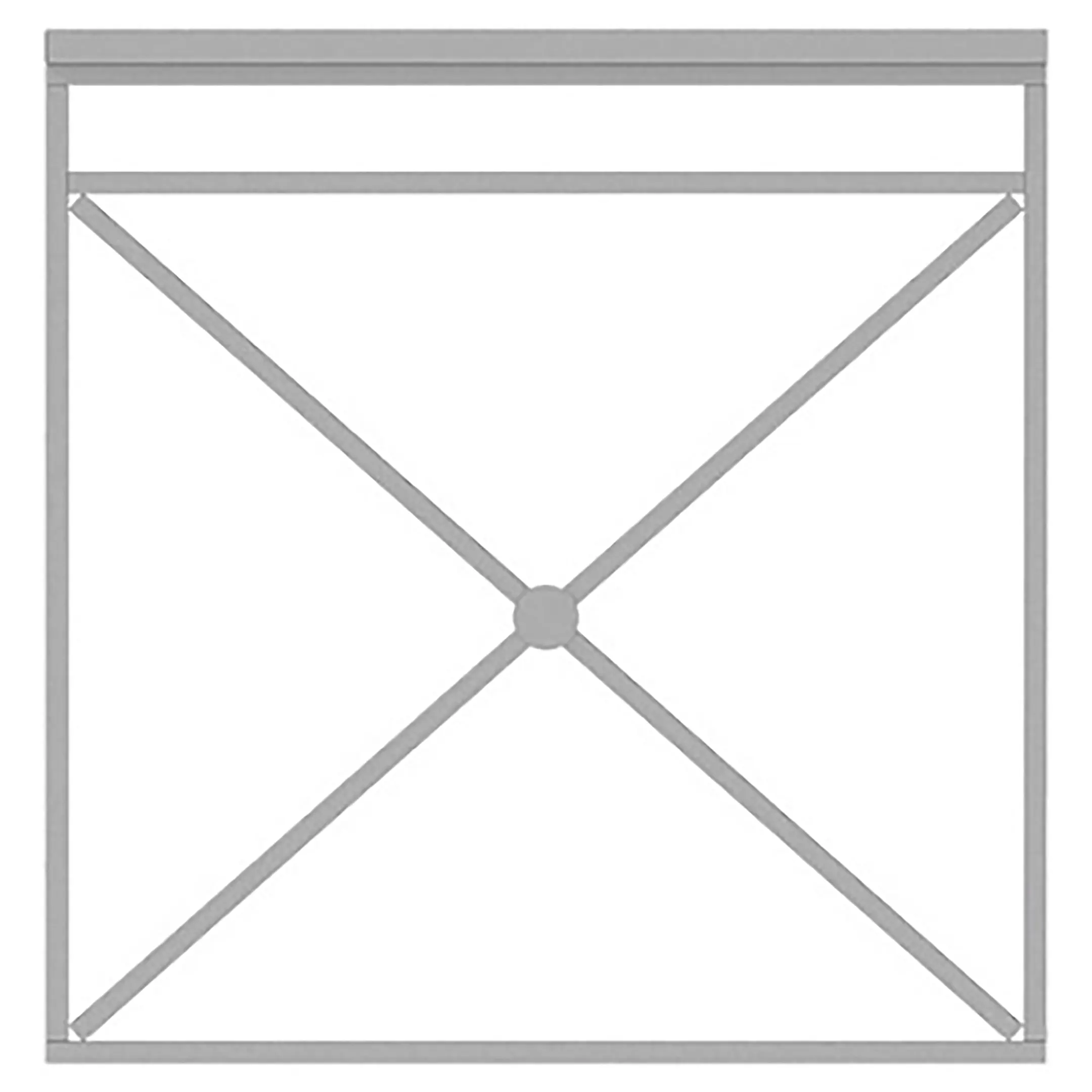Ограждение пешеходное ПО-1 Секция тип 1 укороченная, Стойка 80х80 съемная, порошковая окраска