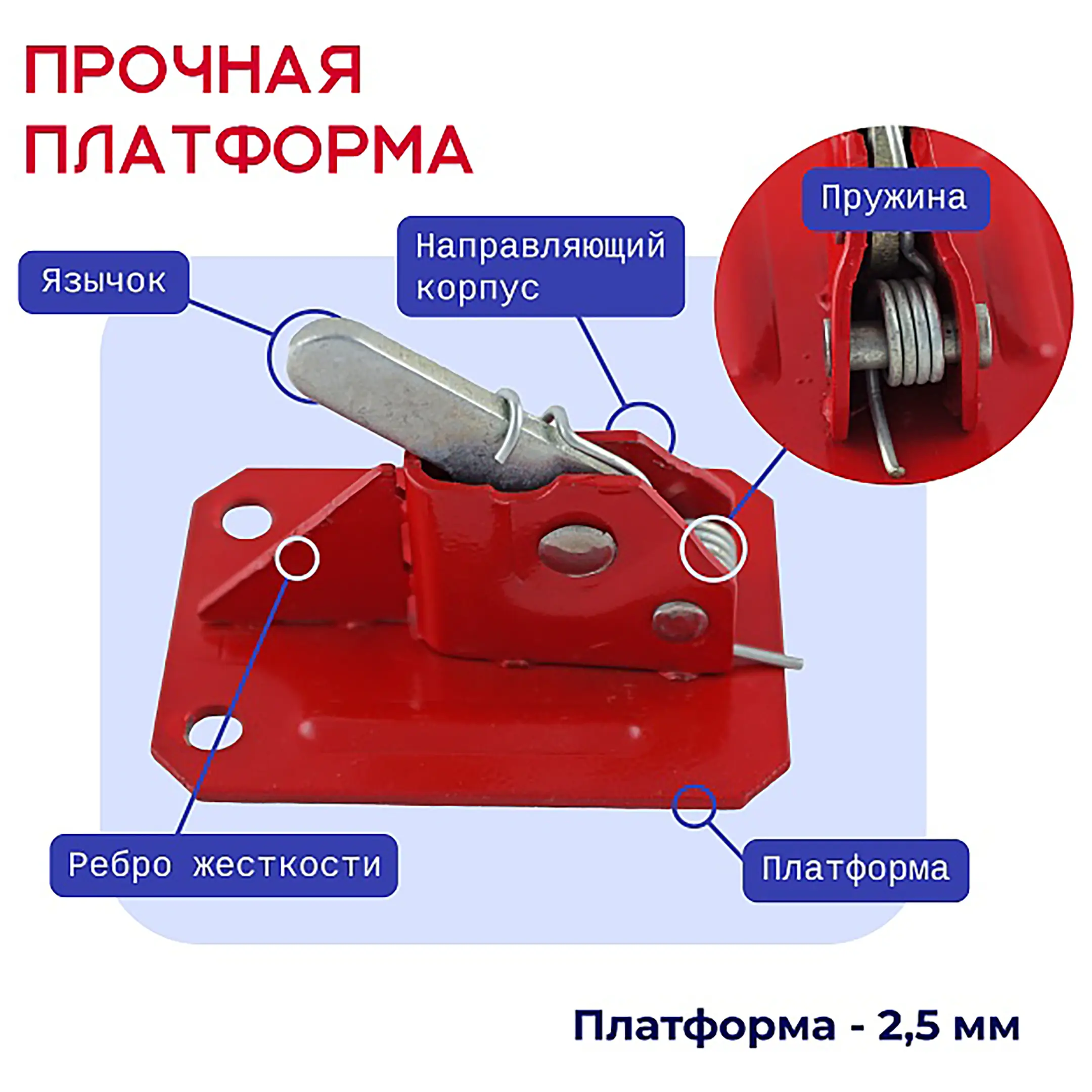 Пружинный зажим для опалубки HIT усиленный