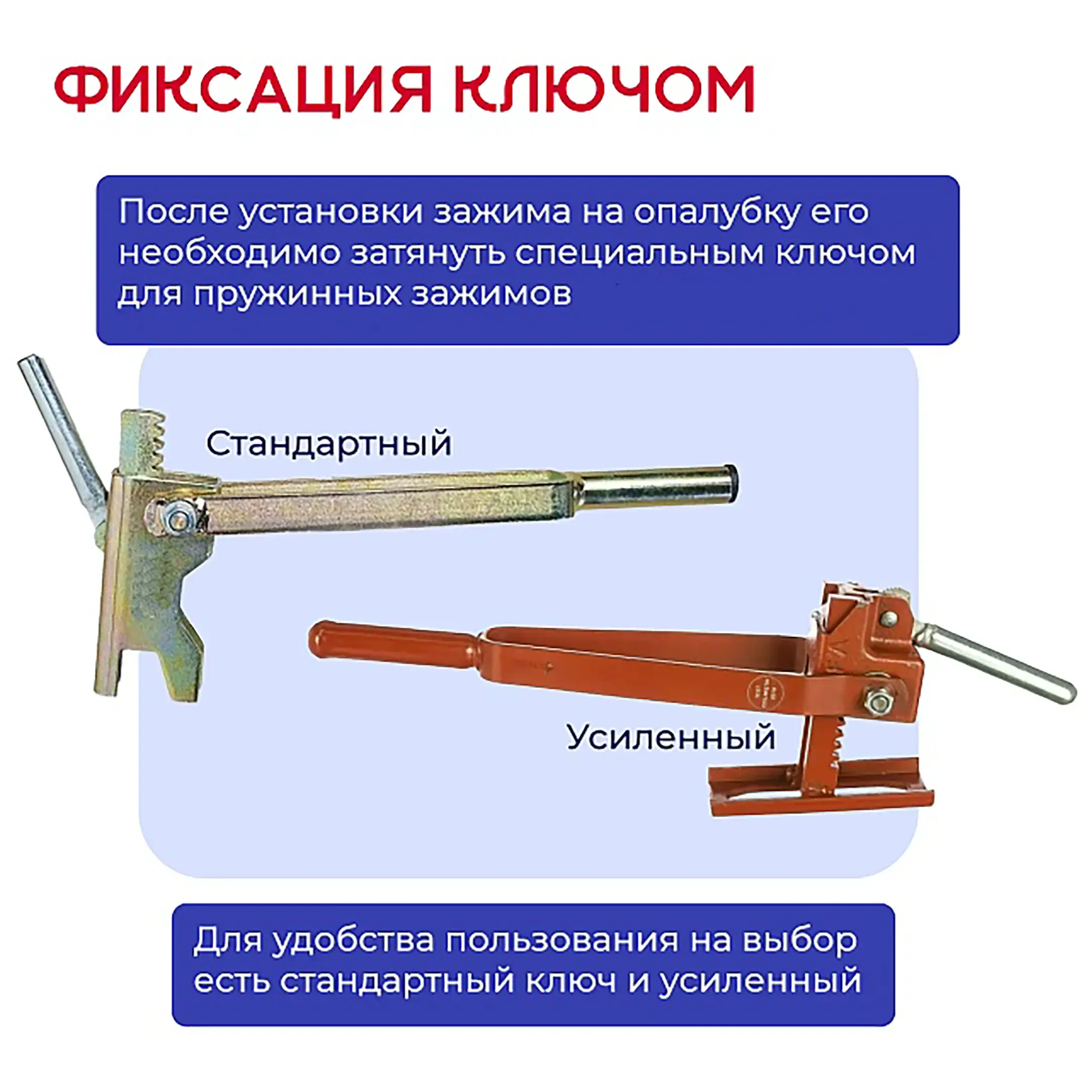 Пружинный зажим для опалубки HIT усиленный