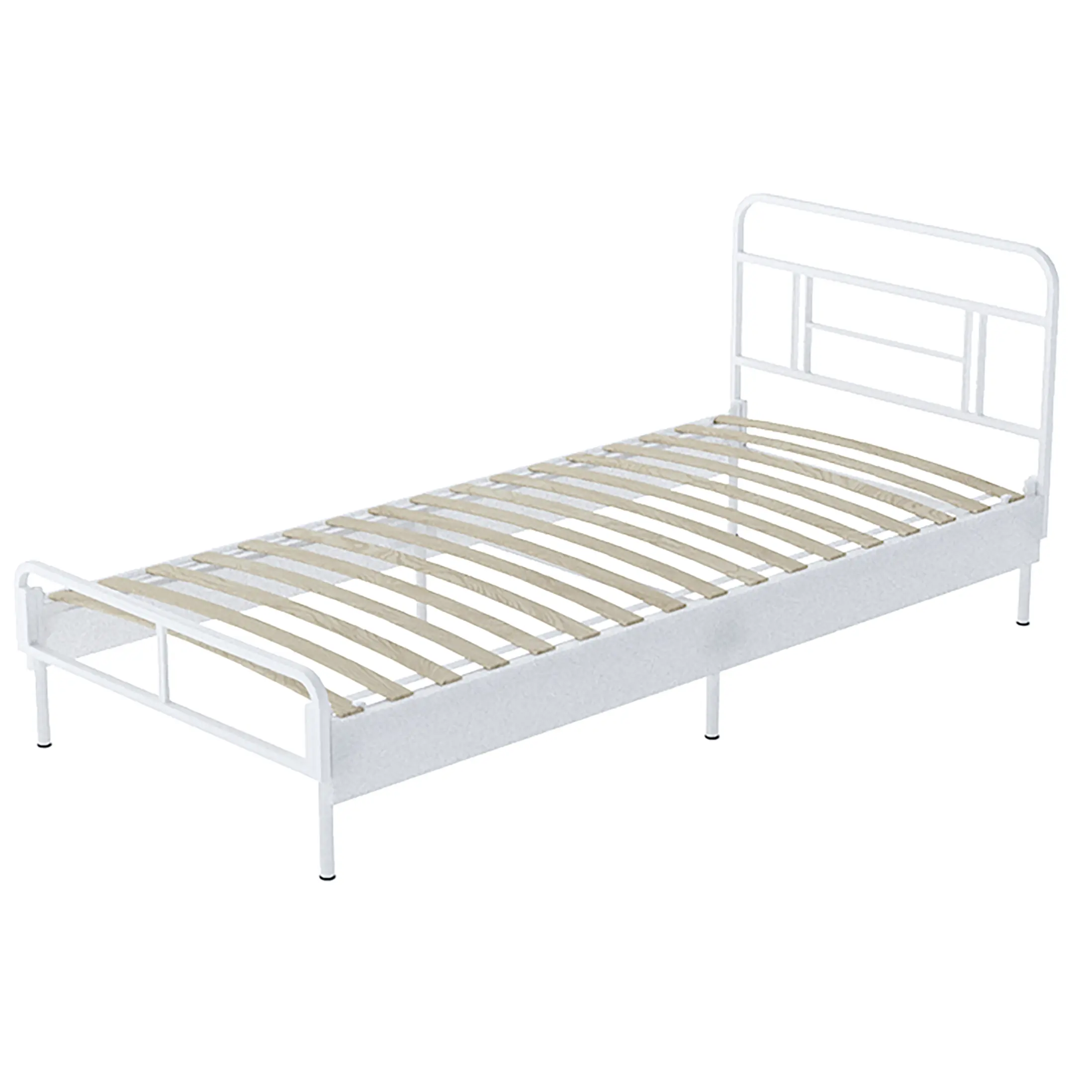 Каркас кровати MEZA PLUS (840х900х2000) каркас белый, боковины ЛДСП белый