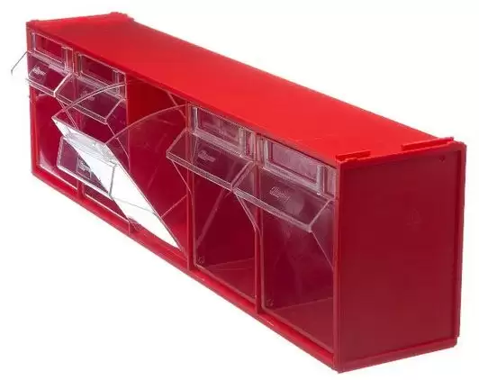Короб откидной F-600-5, 600х140х168 мм, 5 ячеек