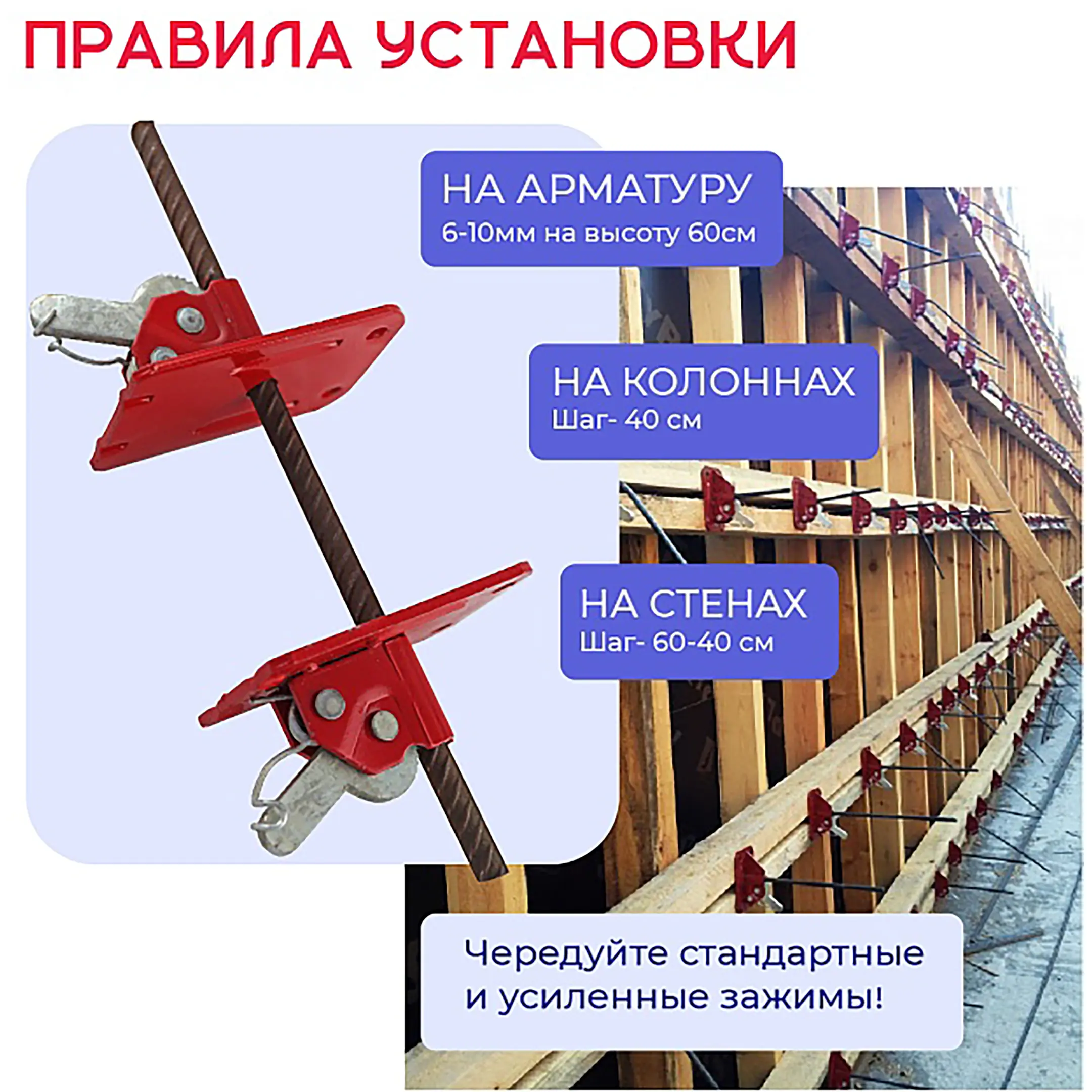 Пружинный зажим для опалубки HIT