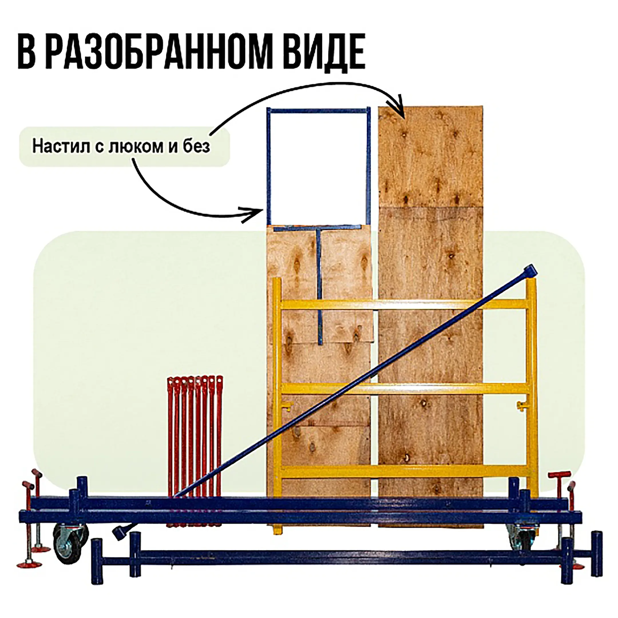 Базовый блок вышки-туры ВСПР 1,2х2,0