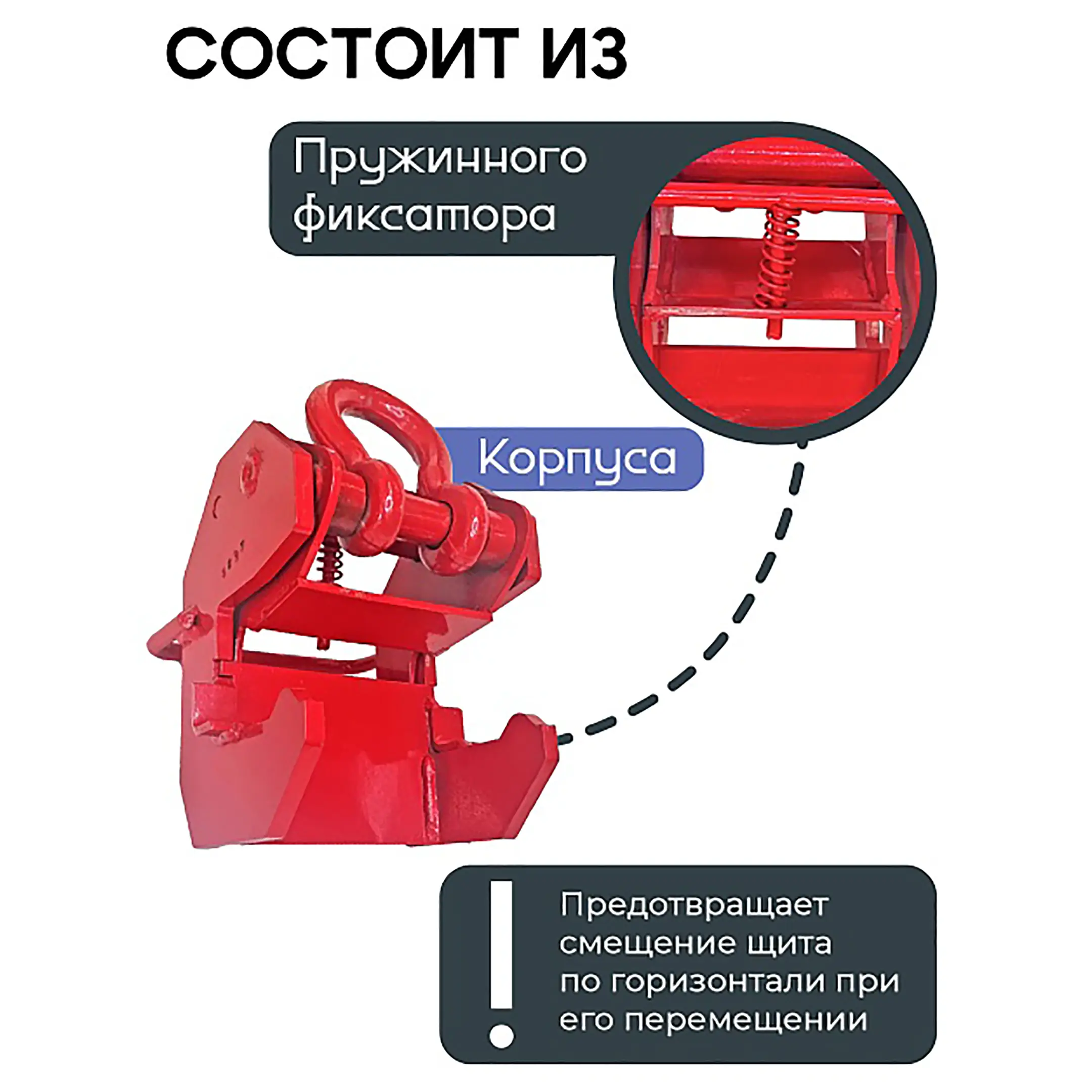 Захват монтажный широкий 3 тонны, упаковка  2 шт