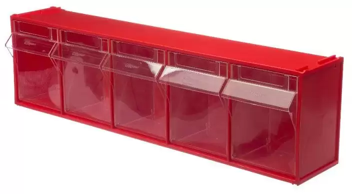 Короб откидной F-600-5, 600х140х168 мм, 5 ячеек