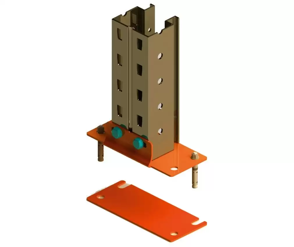 Пластина рег. 130x120x3,0 мм, 2 отв., цинк