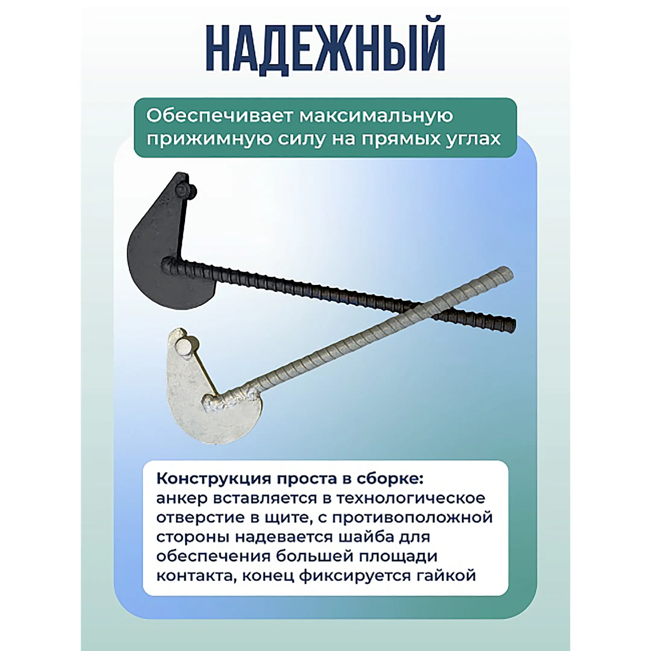 Анкер торцевой для опалубки диаметр 15/17 мм оцинкованный